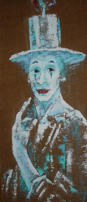oil Marcel Morceau burlap 12x28