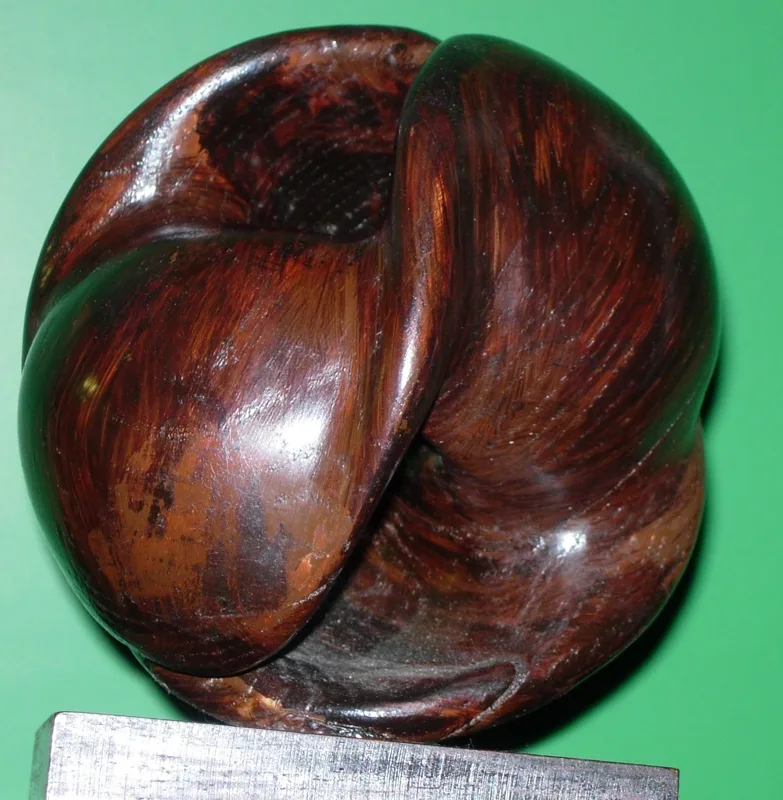 sculpture Involuted Convolutions of Research 9in. dia. porpo